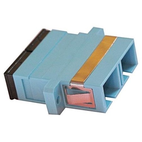 XtendLan SC-SC duplex adapter MM, OM3, azurová, do optických rozvaděčů