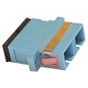 XtendLan SC-SC Duplex Adapter MM, OM3, cyan, für optische Verteilerrahmen