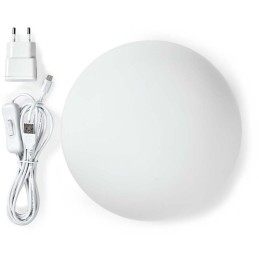 NEDIS Wi-Fi chytré náladové RGB světlo/ kulaté/ průměr 20 cm/ teplá až studená bílá/ 360 lm/ 5 W/ sklo/ Android & iOS