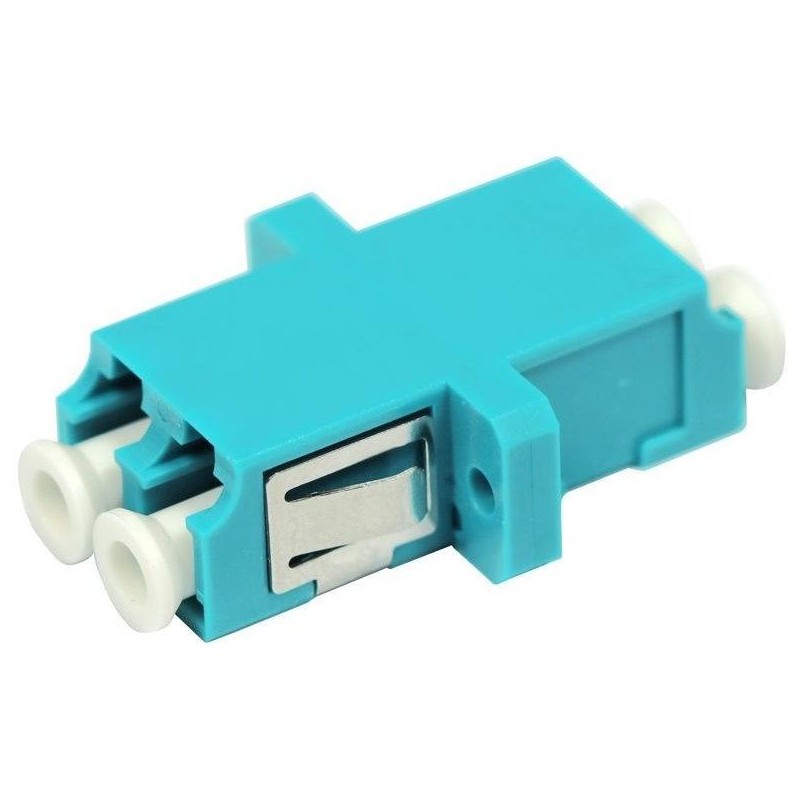 XtendLan LC-LC duplex adapter MM, OM3, azurová, do optických rozvaděčů