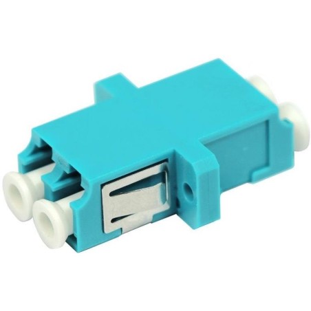 XtendLan LC-LC duplex adapter MM, OM3, azurová, do optických rozvaděčů