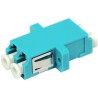 XtendLan LC-LC Duplex Adapter MM, OM3, cyan, für optische Verteilerrahmen