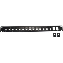 XtendLan Patch panel 19", 16 portů, 1U, neosazený, nestíněný