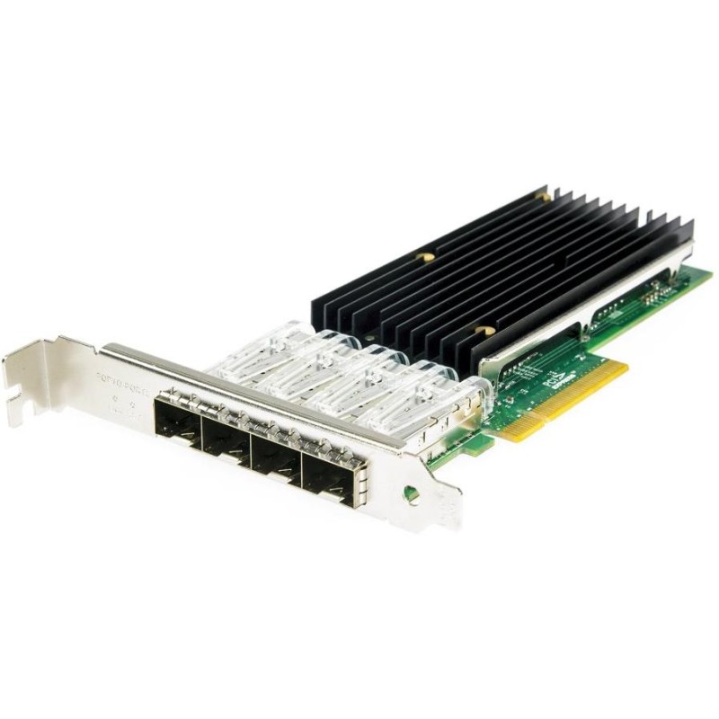 XtendLan PCI-E síťová karta, 4x 10Gbps SFP+, Intel X710, PCI-E x8