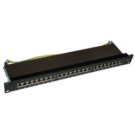 XtendLan Patch panel 19", 24 portů RJ-45, Cat6, stíněný, kovový kryt