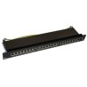 XtendLan Patchpanel 19", 24 RJ-45 Ports, Cat6, geschirmt, Metallgehäuse