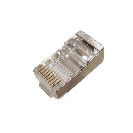 XtendLan Konektor STP RJ45 CAT5e, drát, stíněný, kulatý, 50u