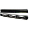 XtendLan Patch panel 19", 24 portov, tienený, Cat5e