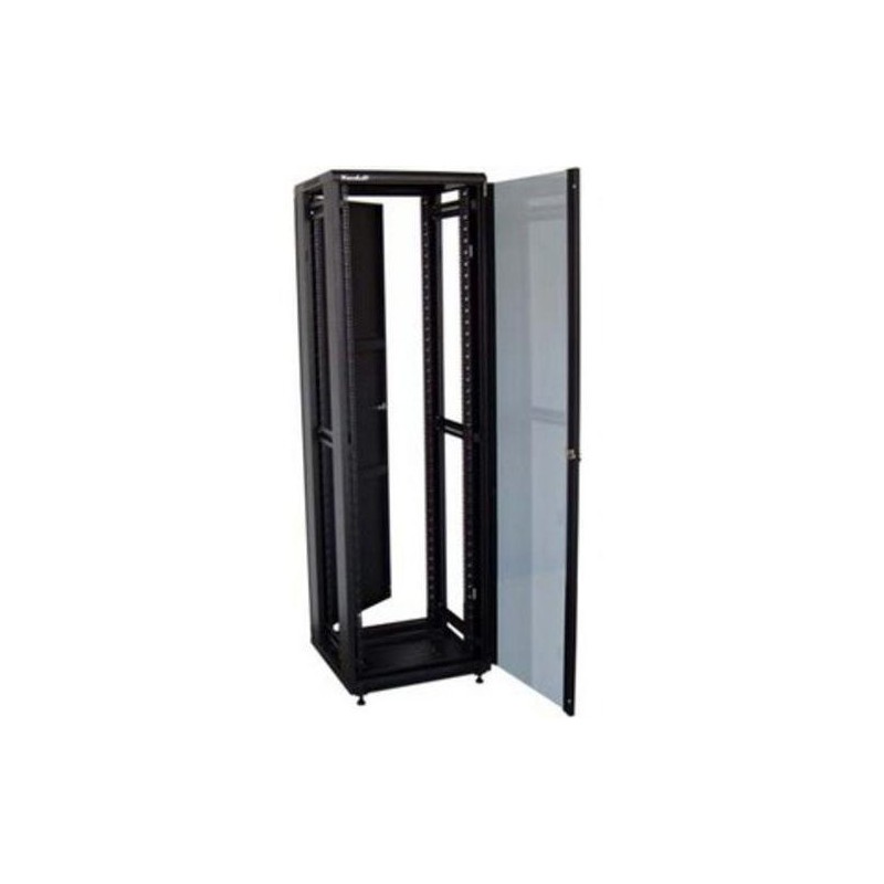 XtendLan 42U/800x1000 stojanový, černý, skleněné dveře, plná záda