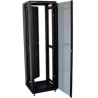 XtendLan 47U/800x1200 rackmount, black, glass door, solid back