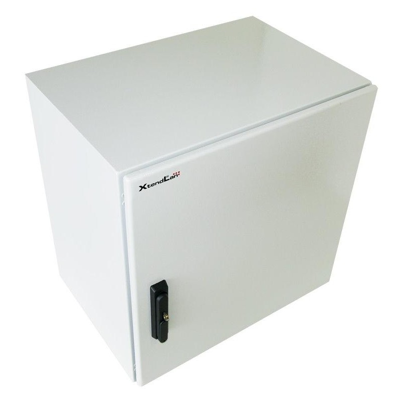 XtendLan Venkovní rozvaděč pro 19", 12U, hloubka 420mm, IP55, 3-bodový zámek, šedý