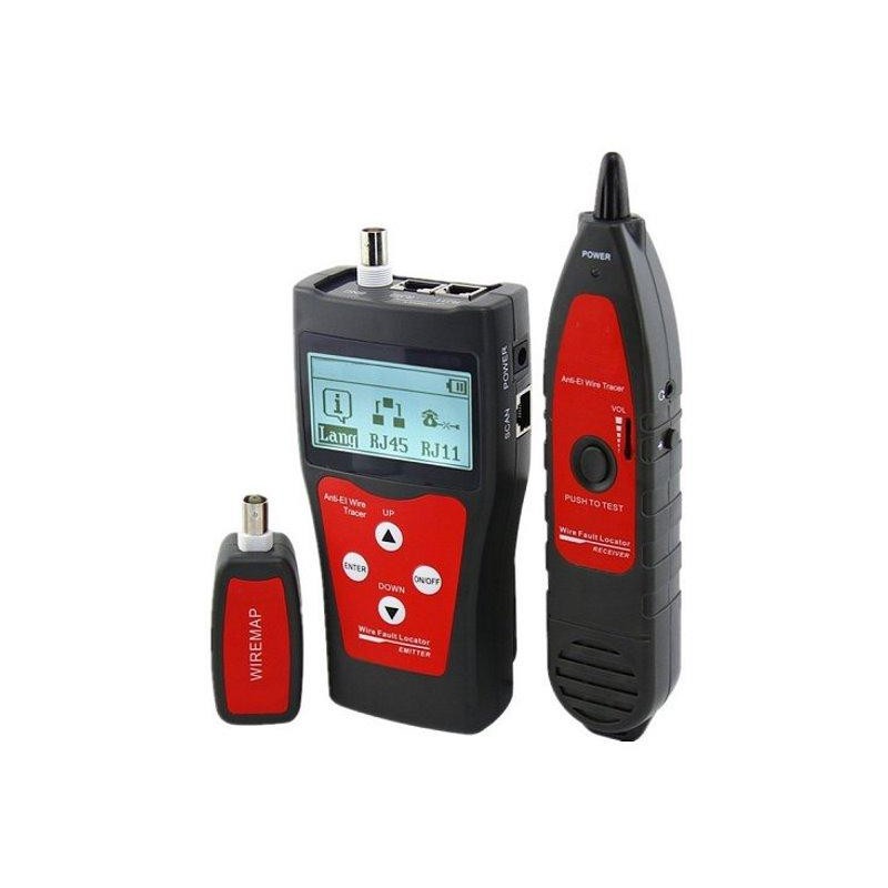 XtendLan Tester STP+PSTN+coax+USB, LCD displej, měření délky vedení, sonda