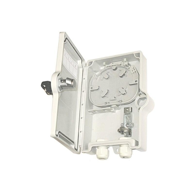 XtendLan plastový rozvaděč, 2 kabelové porty, 2x SC simplex, voděodolný Ip65