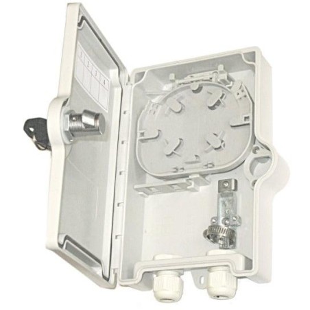 XtendLan plastový rozvaděč, 2 kabelové porty, 2x SC simplex, voděodolný Ip65