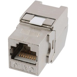 XtendLan Keystone jack RJ45, zaklapávací, CAT6, STP, instalace bez nástrojů