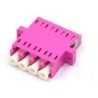 XtendLan LC-LC quad adapter, MM, OM4, purple, for optical distribution cabinets