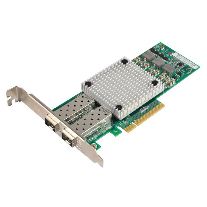 XtendLan PCI-E síťová karta, 2x 10Gbps SFP+, BCM57810S, PCI-E x8, funkční s Mikrotik, low profile