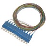 XtendLan FO pigtail SC, 9/125, 0.9mm, 1m, LS0H, ZWP, set of 12 pigtails of different colors, G.652d