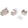 XtendLan Keystone-Buchse RJ45, CAT5e, STP, werkzeuglose Installation, Snap-In