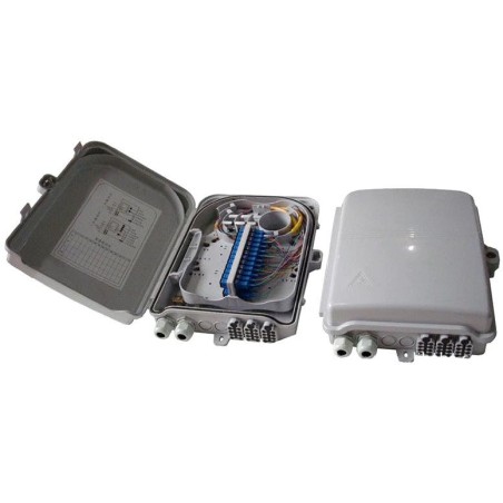 XtendLan plastový rozvaděč pro FTTH aplikace, 24 SC odboček, 2 kabelové porty, venkovní