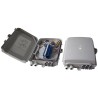 XtendLan plastic distribution box for FTTH applications, 24 SC taps, 2 cable ports, outdoor