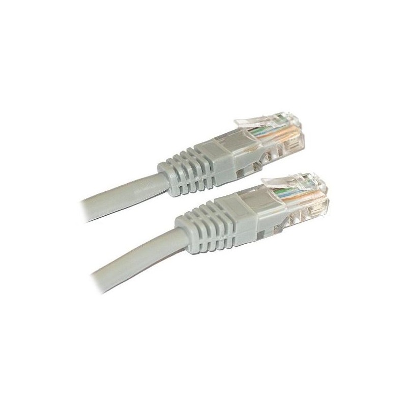 XtendLan Patch kabel křížený Cat 5e UTP 5m - šedý