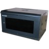 XtendLan 6U/600x450, wall-mounted, one-piece, glass door