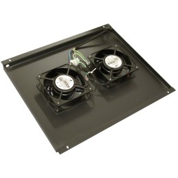 XtendLan Ventilace pro stojanové rozvaděče ECO hloubky 600mm, 2x ventilátor, černá