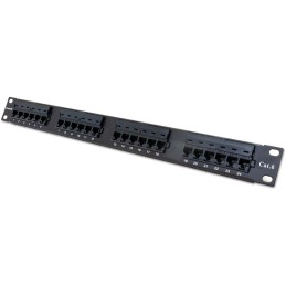 XtendLan Patch panel 19", 24 portů Cat6, 30u Au, 110
