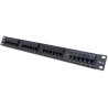 XtendLan Patchpanel 19", 24 Ports Cat6, 30u Au, 110