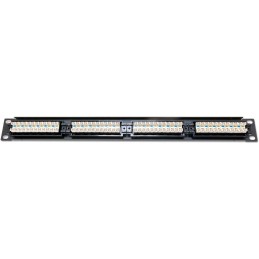 XtendLan Patch panel 19", 24 portů Cat6, 30u Au, 110
