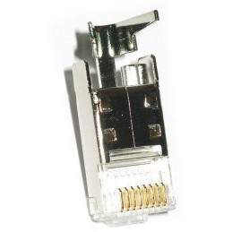 XtendLan Konektor STP RJ45 CAT6 s lisovacím klipem