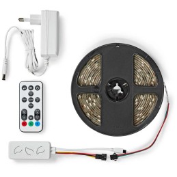 NEDIS Wi-Fi chytrý LED pásek/ 24W/ 230V/ IP65/ 700lm/ RGB/ Nedis® SmartLife/ 5m