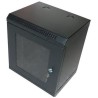 XtendLan Cabinet 10", 9U, 280x350, black, glass