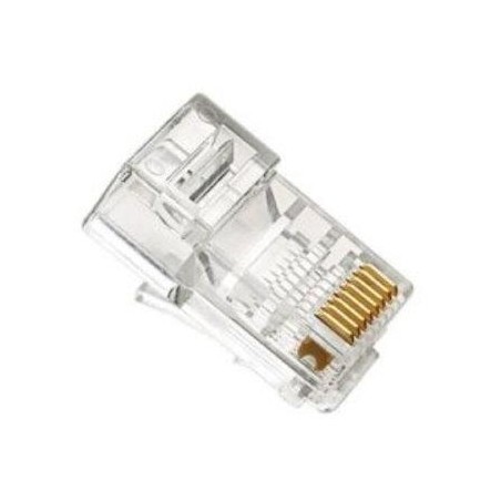 XtendLan Konektor UTP RJ45 CAT5e, drát, kulatý, baleno po 100ks cena za 1ks