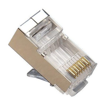 XtendLan Konektor STP RJ45 CAT5e, lanko, stíněný, kulatý