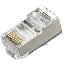 XtendLan Konektor STP RJ45 CAT5e, drát, stíněný, kulatý