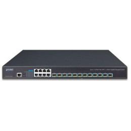 Planet XGS-6350-12X8TR L3 switch, 8x1Gb, 12x10Gb SFP+, QoS, 2x power-in