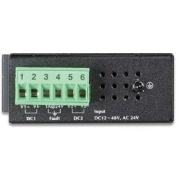 Planet IGS-500T, 5x 1000Base-T, DIN, IP30, rozšířený teplotní rozsah -40 až +75C, ESD+EFT do 6kV