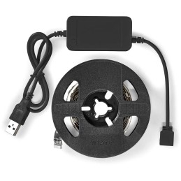 NEDIS Bluetooth chytrý LED pásek/ 4W/ IP20/ pro TV/ 380lm/ 2700 K/ teplá bílá/ RGB/ Nedis® SmartLife/ 2m