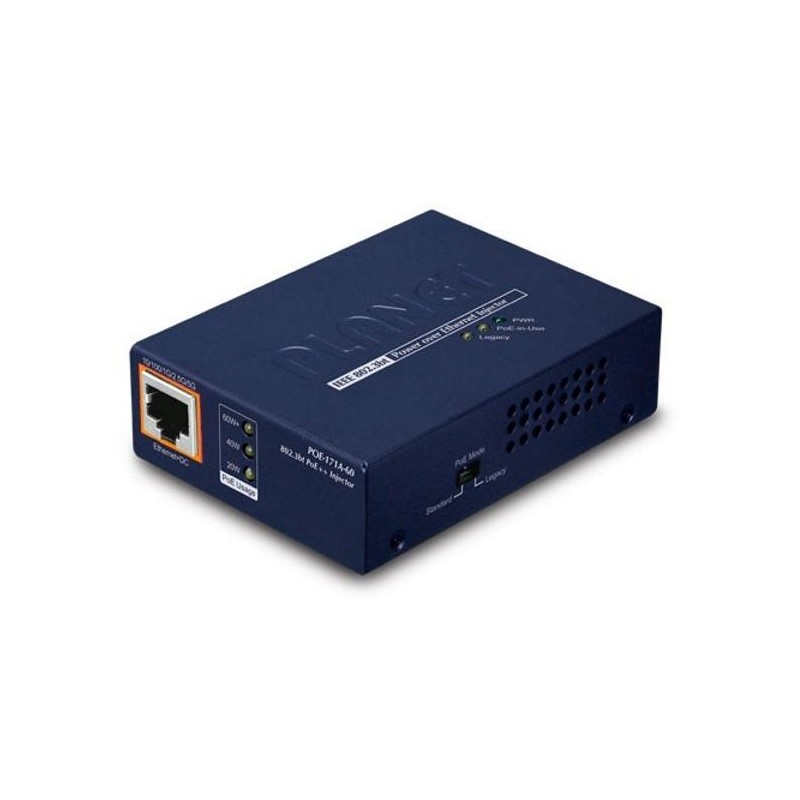 Planet POE-171A-60 Ultra PoE injektor 802.3bt do 60W, 1000Base-T, desktop