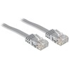 Kabel krosowy Solarix płaski CAT6 UTP LS0H 5m szary nieodporny na zaczepy C6-111GY-5MB