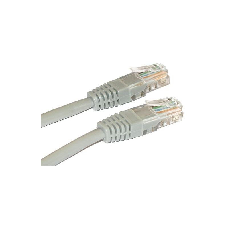 XtendLan Patch kabel Cat 5e UTP 0,3m - šedý