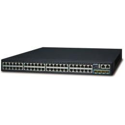 Planet SGS-6341-48T4X L3 switch, 48x1Gb, 4x10Gb SFP+, HW/IP stack, VSF/Cluster
