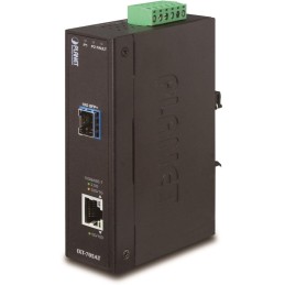 Planet IXT-705A průmyslový konvertor 10G/5G/2.5G/1G/100M / miniGBIC SFP+ 10GBASE-X, IP30, -40 až +75°C, dual power