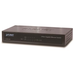 Planet GSD-503 switch 5x 10/100/1000Base-T, EuP, 802.3az, kov, fanless