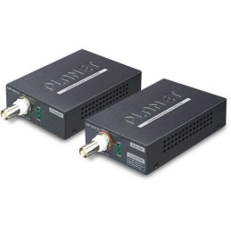 Planet LRP-101C-KIT, COAX PoE extender 10/100Base-TX, 802.3at-30W,EFT+ESD, dosah 1km, -20 až 70°C