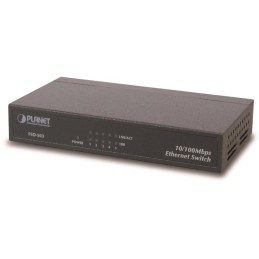 Planet FSD-503 switch 5x 10/100Base-TX, 10", kov, fanless