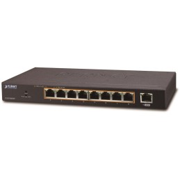 Planet PoE switch 1Gbps, 9xTP, 8xPoE 802.3at 30W/120W, fanless