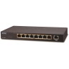 Planet PoE-Switch 1 Gbit/s, 9xTP, 8xPoE 802.3at 30 W/120 W, lüfterlos